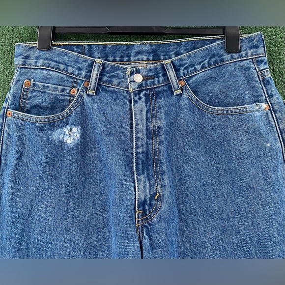 Levi's 550 Distressed Denim Jeans Men’s Size 34x31 - Picture 2 of 11